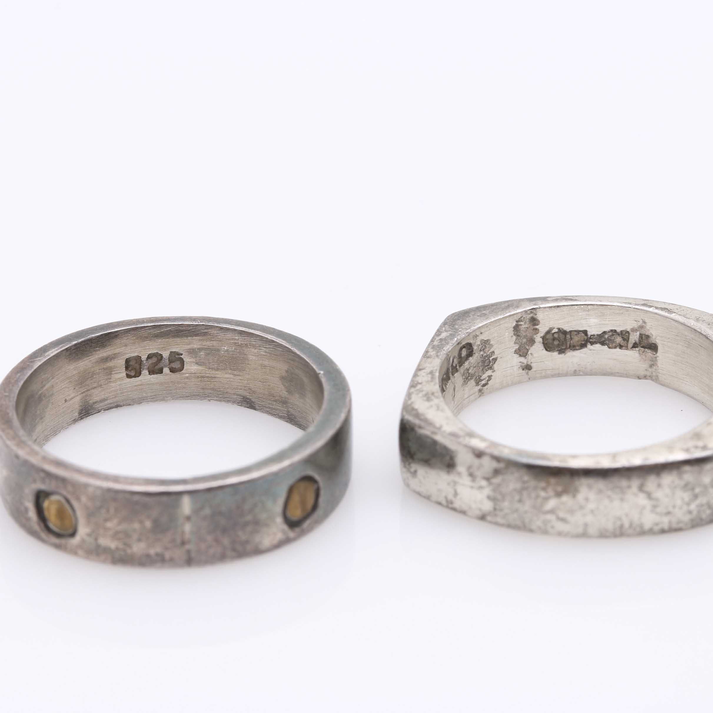 Sterling Silver Jewelry Including a Diamond Ring