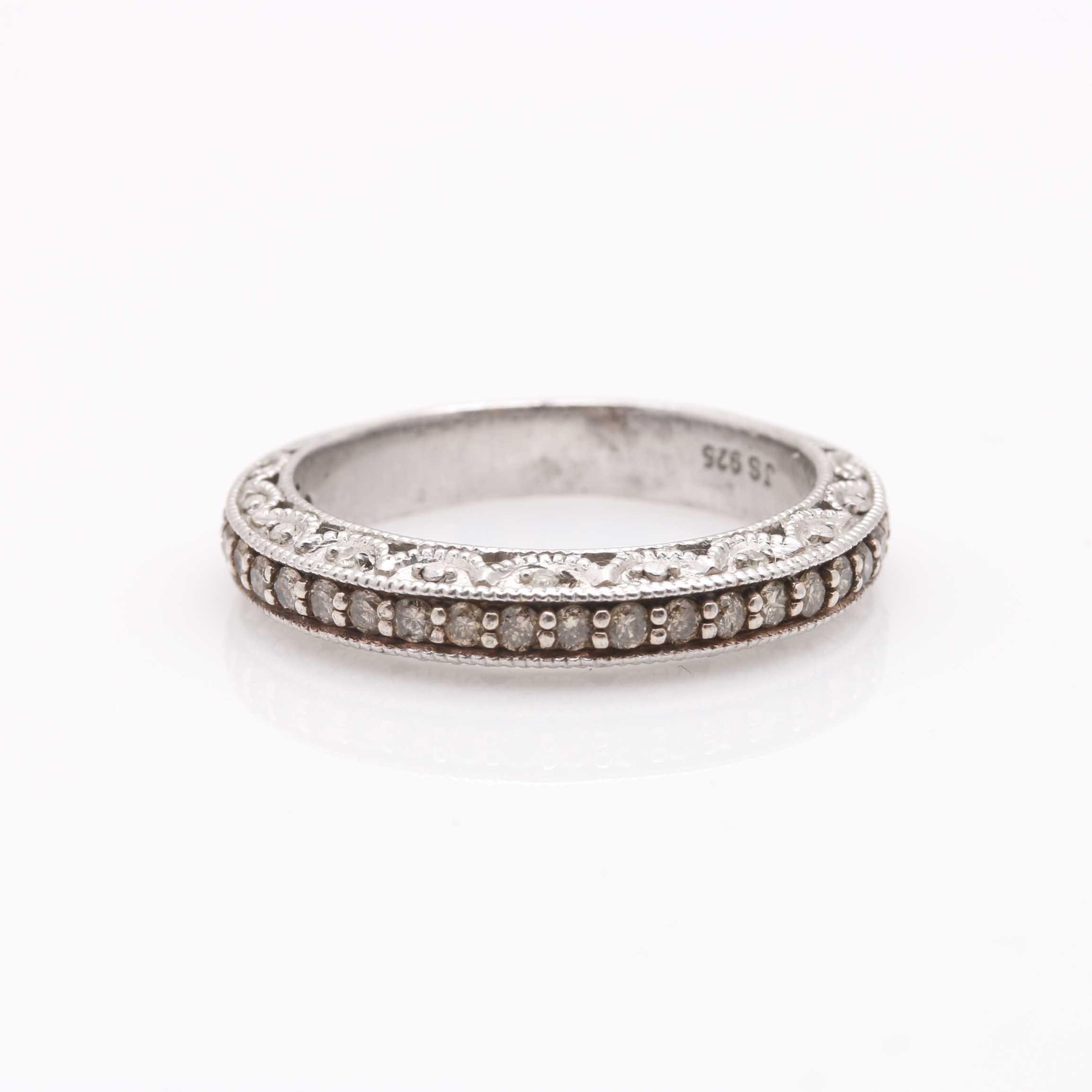 Sterling Silver Jewelry Including a Diamond Ring