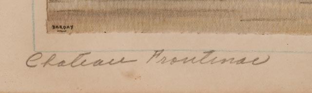 Barday Hand-Pulled Lithograph "Chateau Frontenac, Quebec"