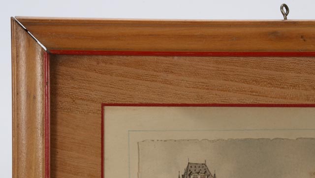 Barday Hand-Pulled Lithograph "Chateau Frontenac, Quebec"