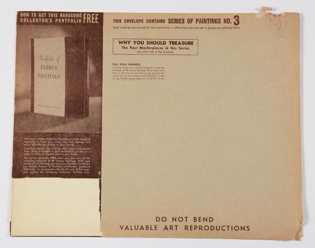 "Portfolio of Famous Paintings" 1937 Portfolio