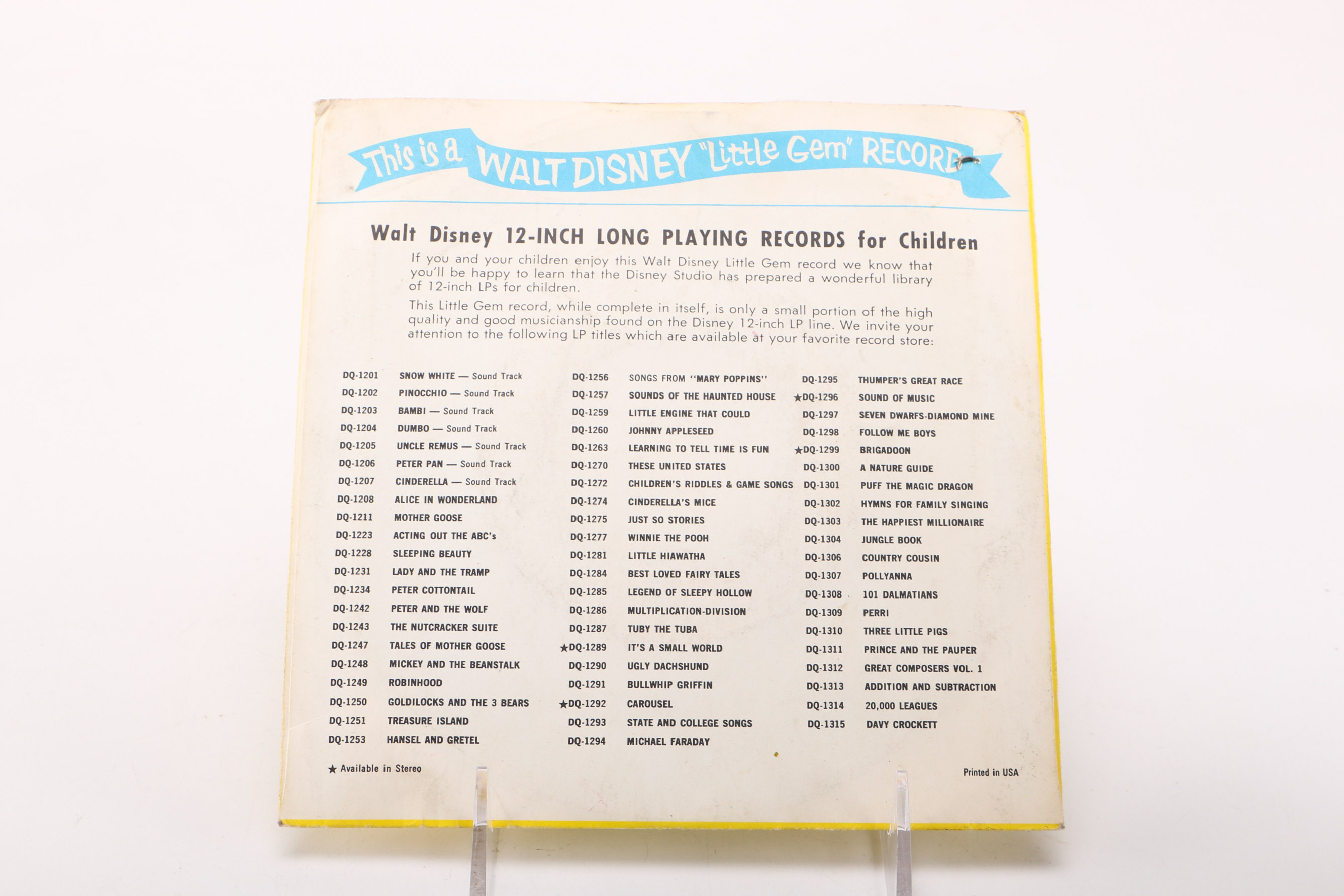 Walt Disney "Sleeping Beauty" Record/Storybook, Other Kid's Items