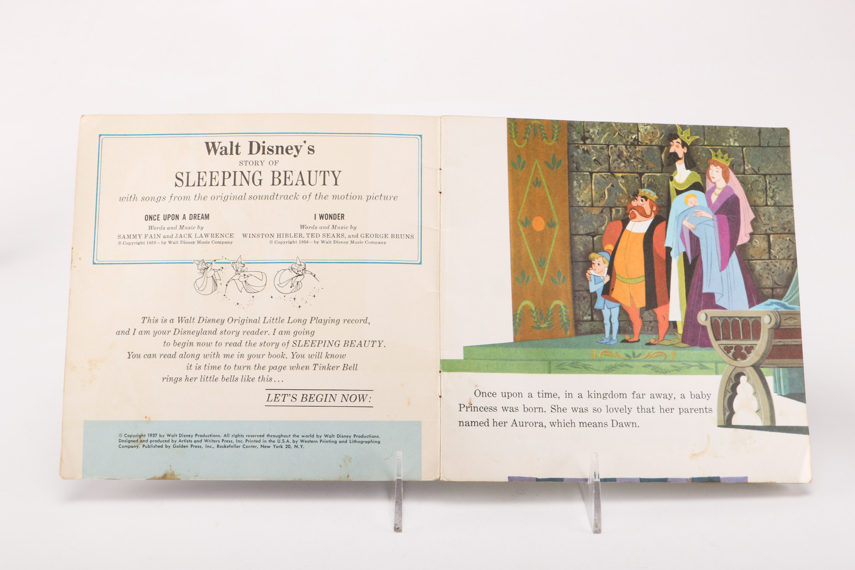 Walt Disney "Sleeping Beauty" Record/Storybook, Other Kid's Items