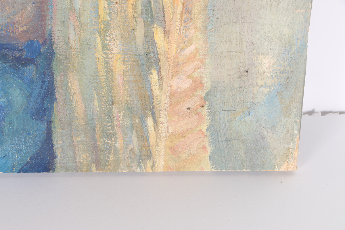 Emily B. Waite Oil Painting on Canvas Portrait of Mother and Child