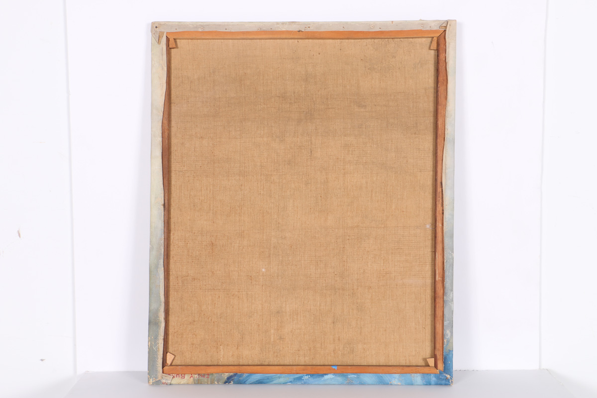 Emily B. Waite Oil Painting on Canvas Portrait of Mother and Child