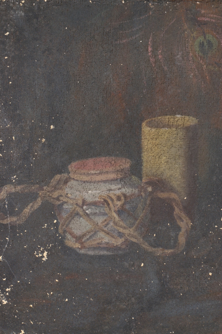 Emily B. Waite Oil Painting on Burlap Canvas Still Life