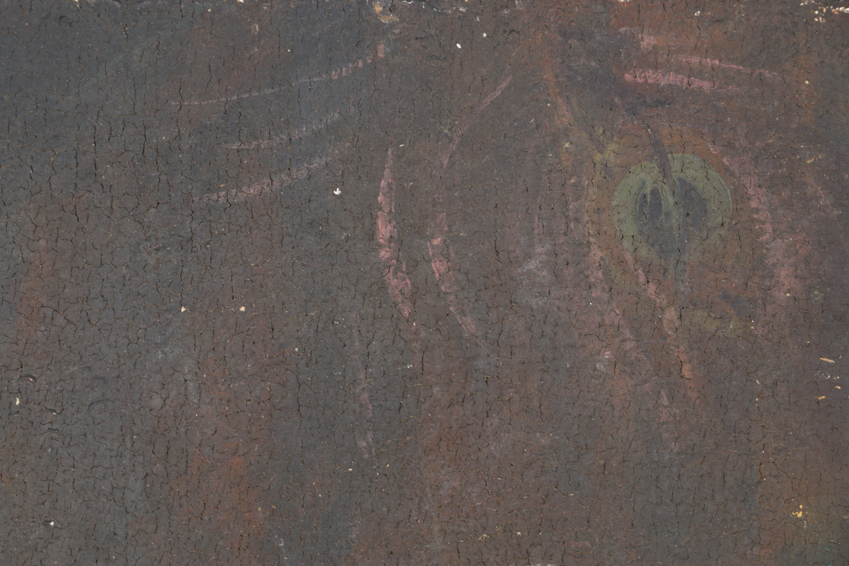 Emily B. Waite Oil Painting on Burlap Canvas Still Life