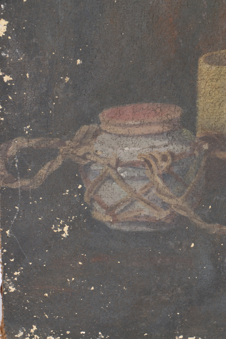 Emily B. Waite Oil Painting on Burlap Canvas Still Life