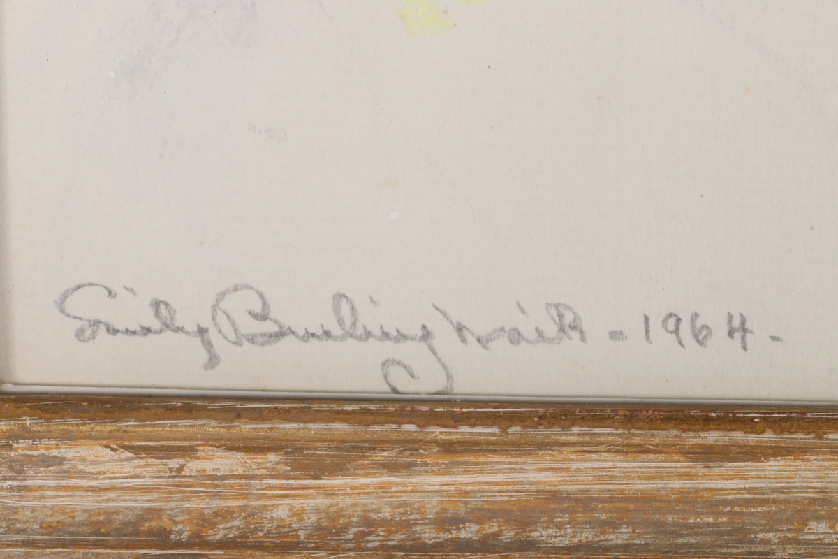 Emily B. Waite Pastel Drawing on Paper Portrait of a Baby