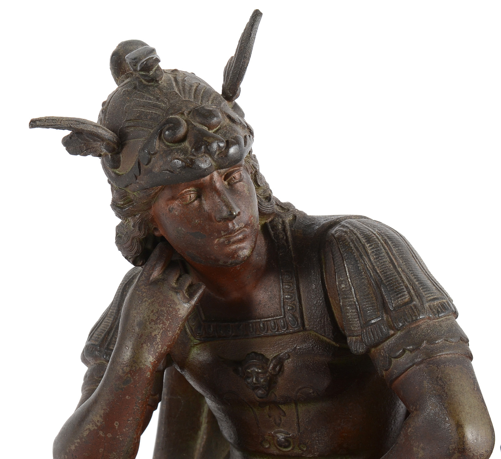 Ansonia Cast Spelter Figural Mantel Clock