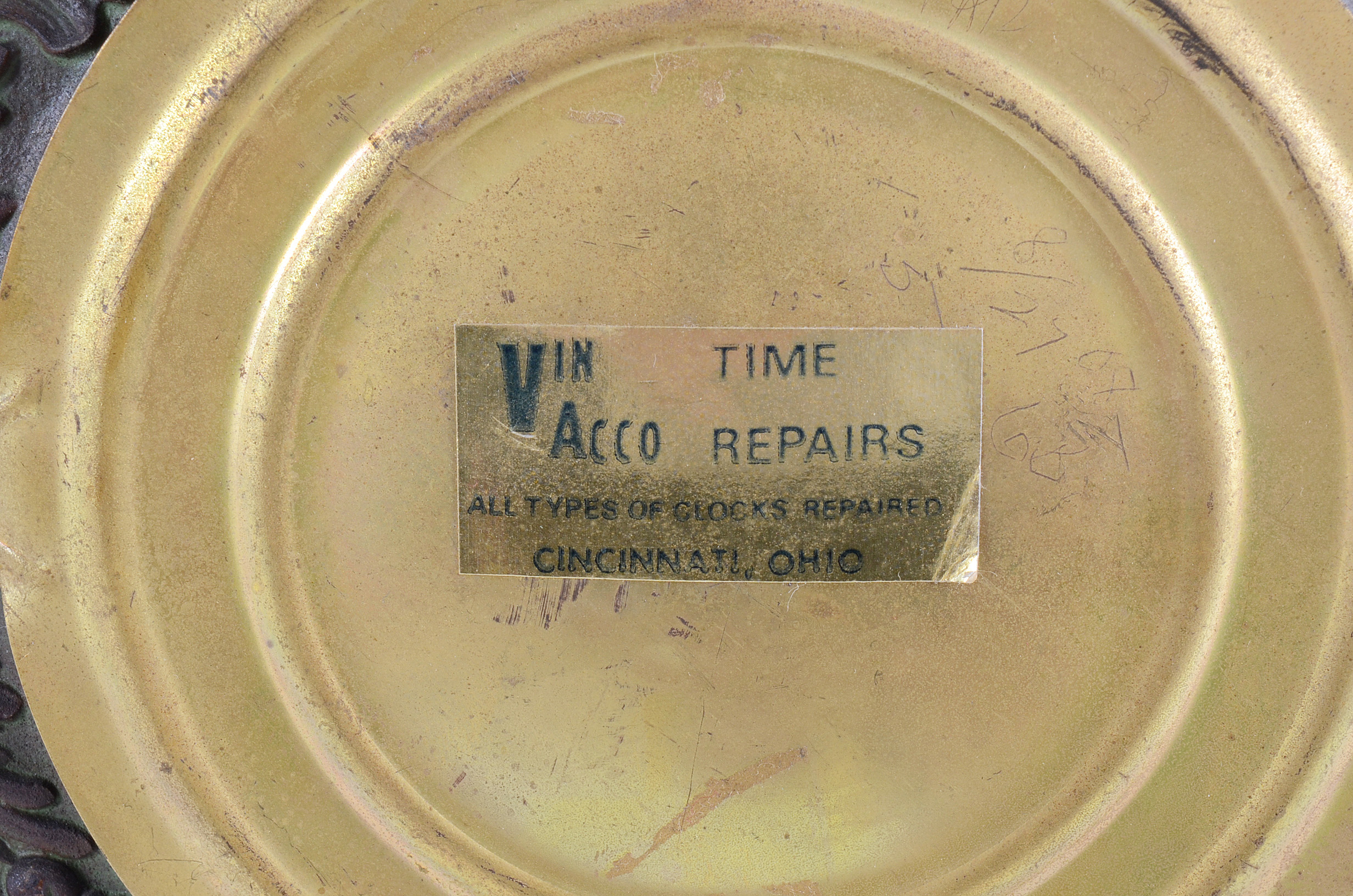 Ansonia Cast Spelter Figural Mantel Clock