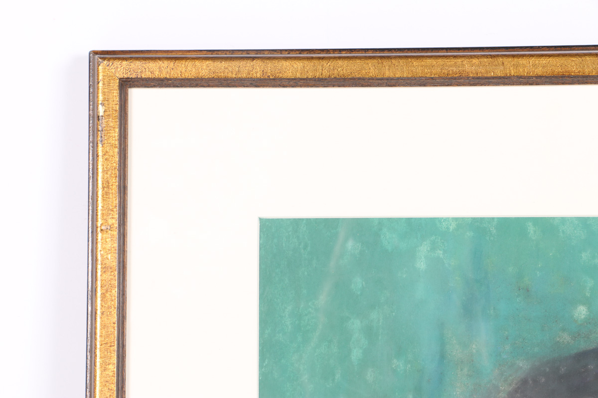 Emily B. Waite Pastel Drawing on Paper Portrait of Man