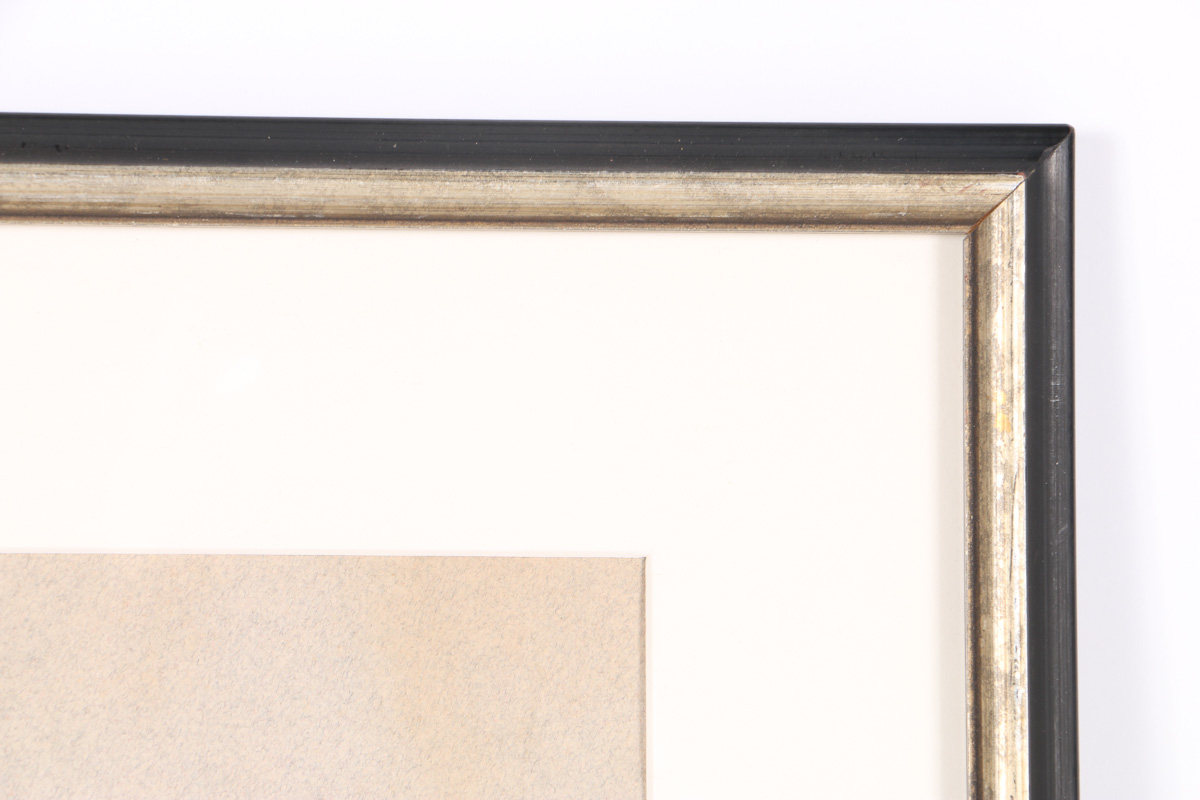 Emily B. Waite Conté Crayon Drawing on Paper of a Rabbit