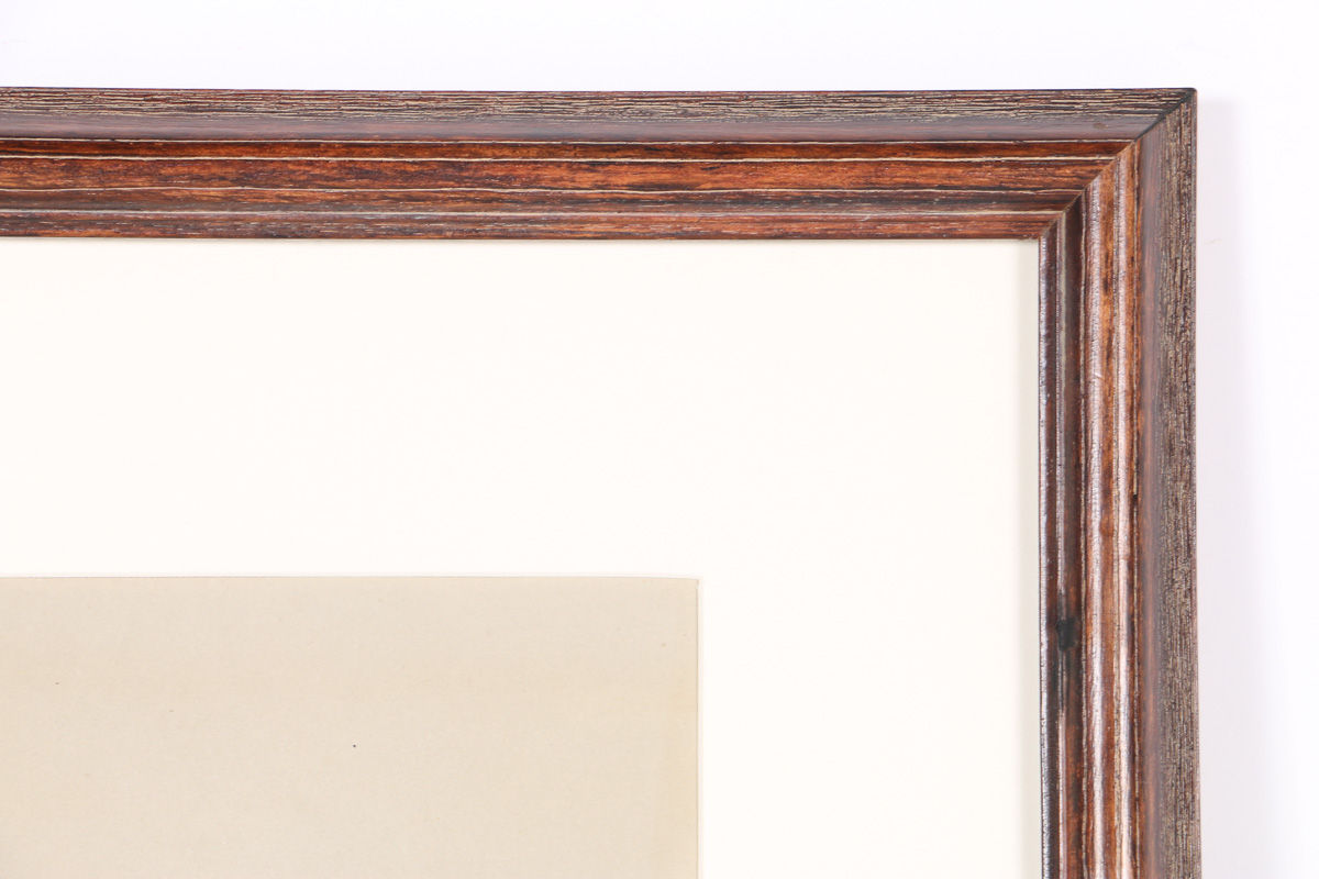 Emily B. Waite Conté Crayon Drawing on Paper Portrait of a Man