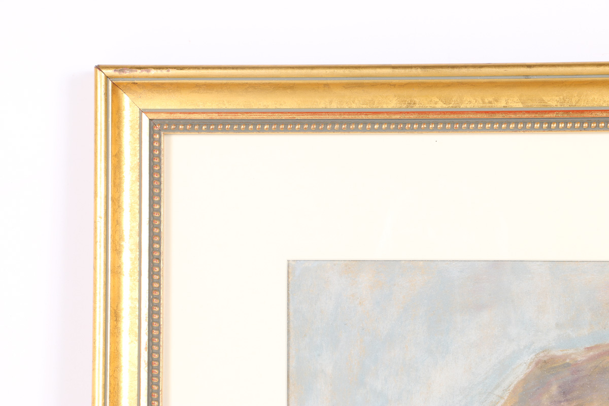 Emily B. Waite Pastel Drawing on Paper Portrait of Woman