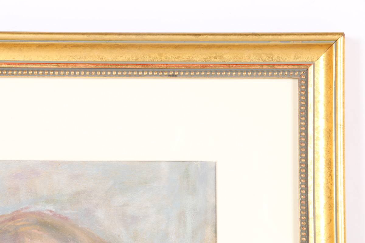 Emily B. Waite Pastel Drawing on Paper Portrait of Woman