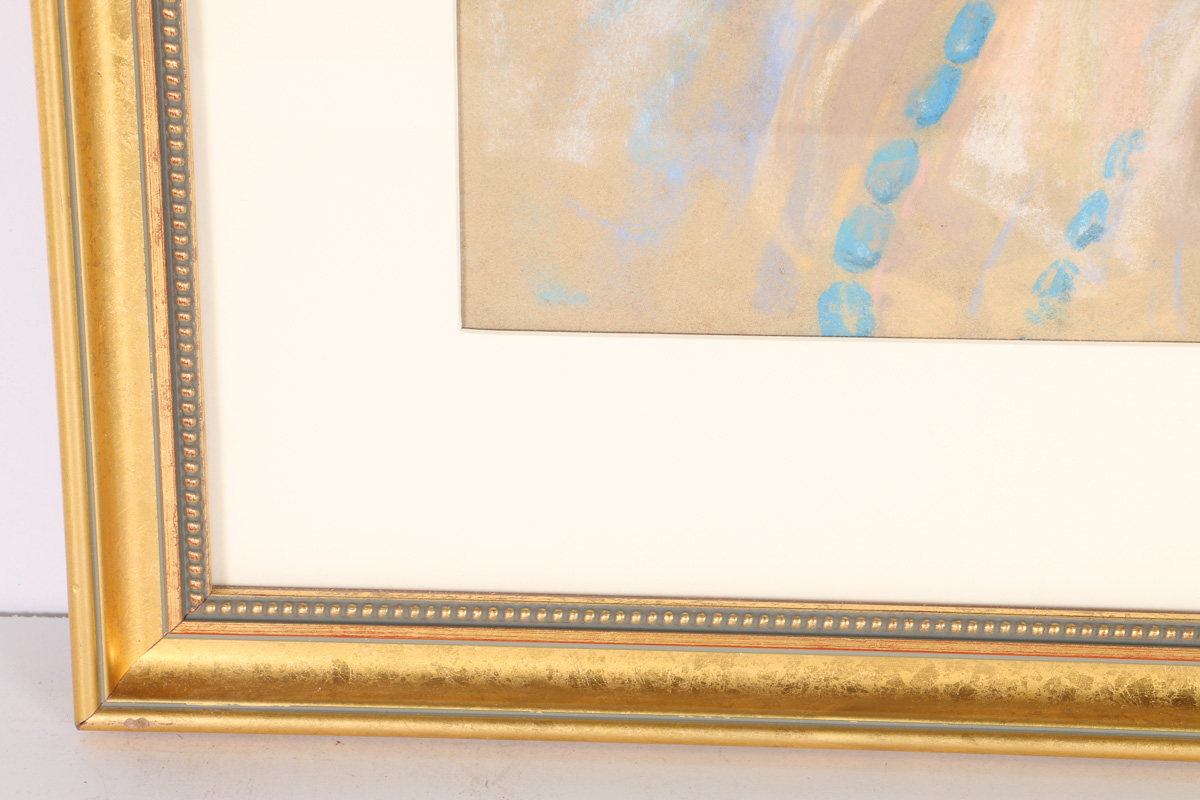 Emily B. Waite Pastel Drawing on Paper Portrait of Woman