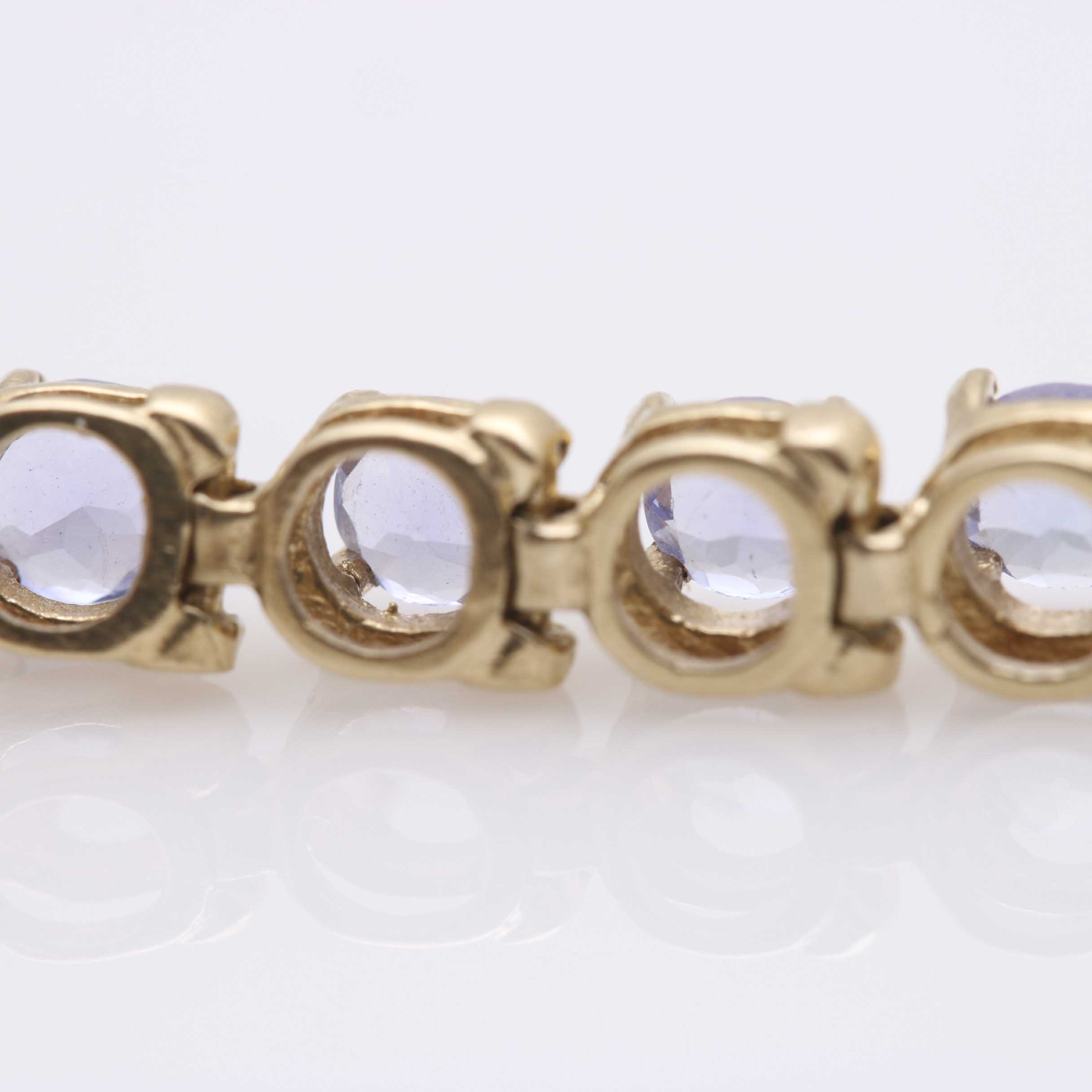 14K Yellow Gold Tanzanite Bracelet