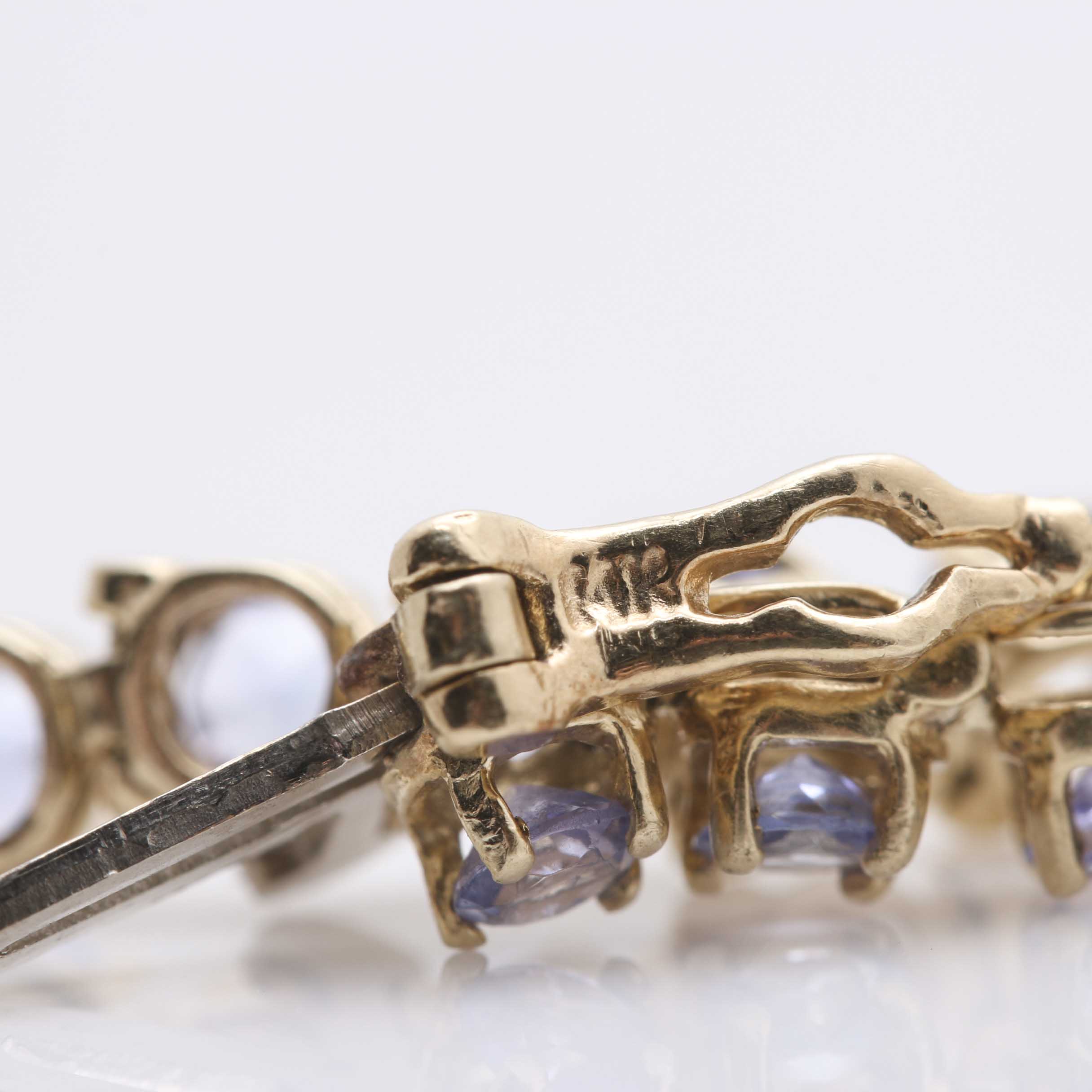 14K Yellow Gold Tanzanite Bracelet