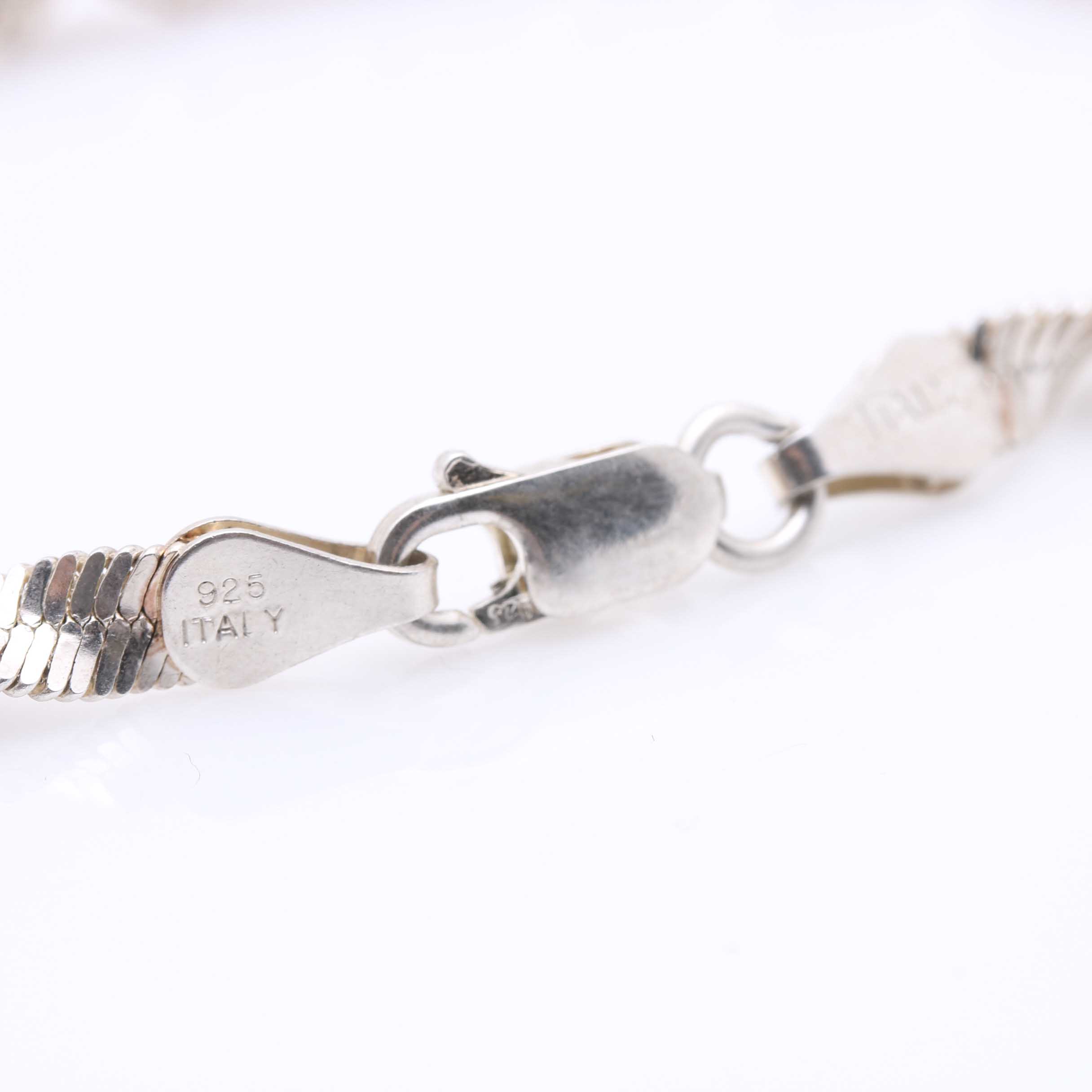 Selection of Sterling Silver Earrings, Bracelet, and a Ring