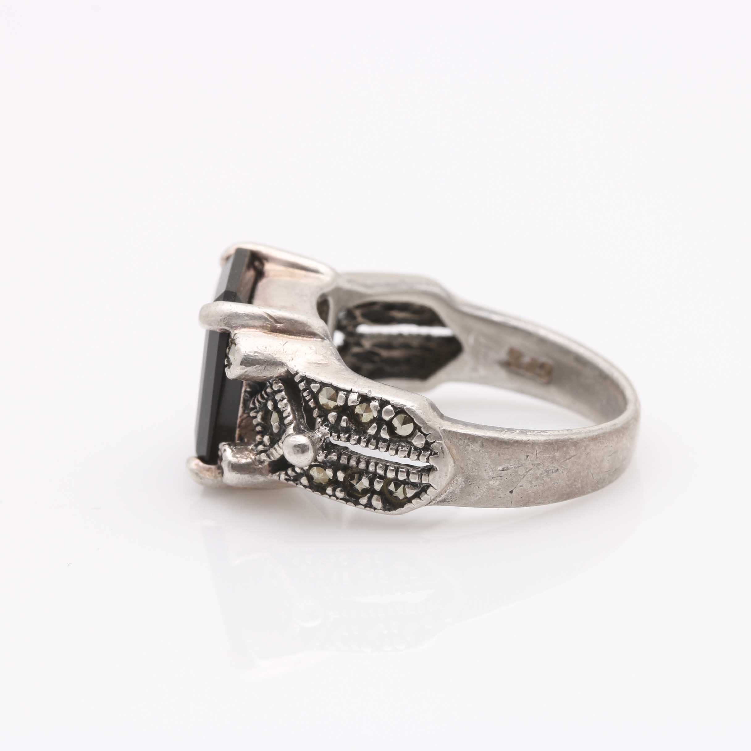 Selection of Sterling Silver Earrings, Bracelet, and a Ring