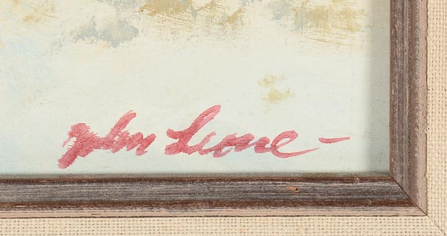 John Leone Original Oil Painting on Board