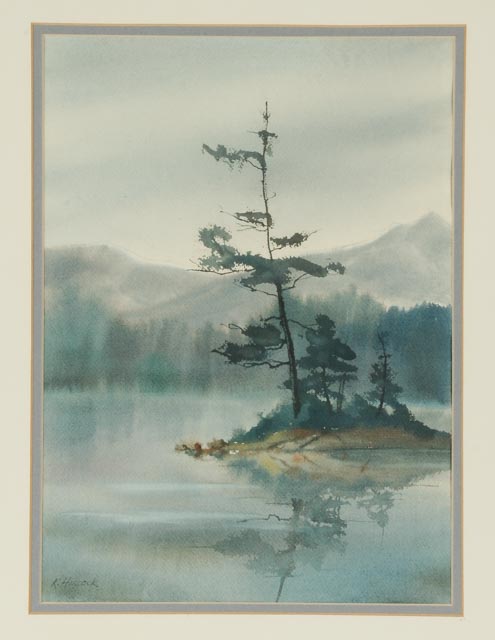 Keith Hiscock Original Signed Watercolor Landscape