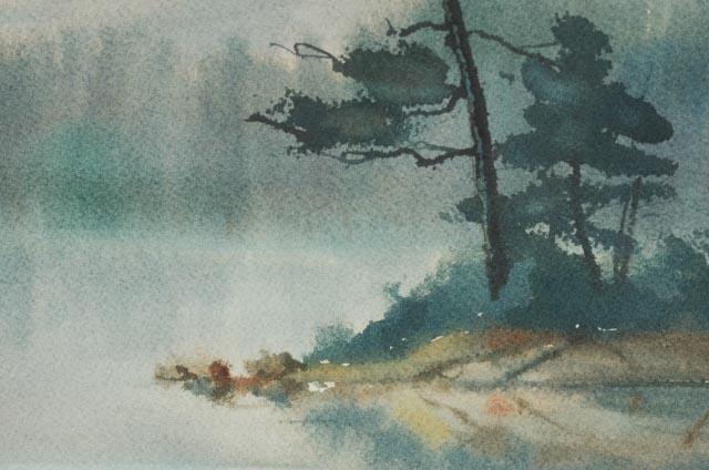 Keith Hiscock Original Signed Watercolor Landscape