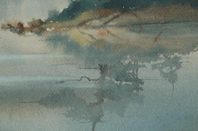 Keith Hiscock Original Signed Watercolor Landscape