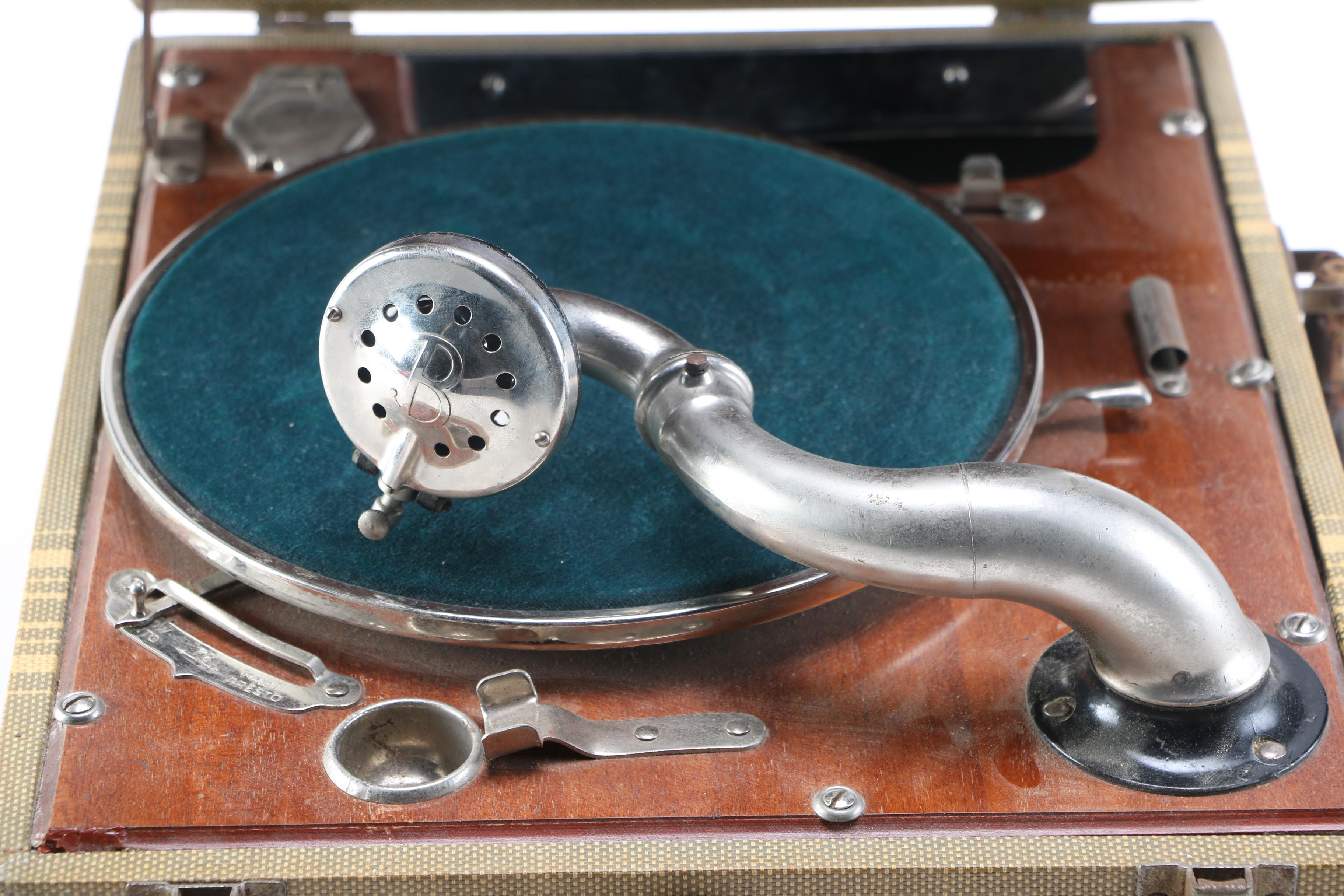 Birch Hand Crank Record Player