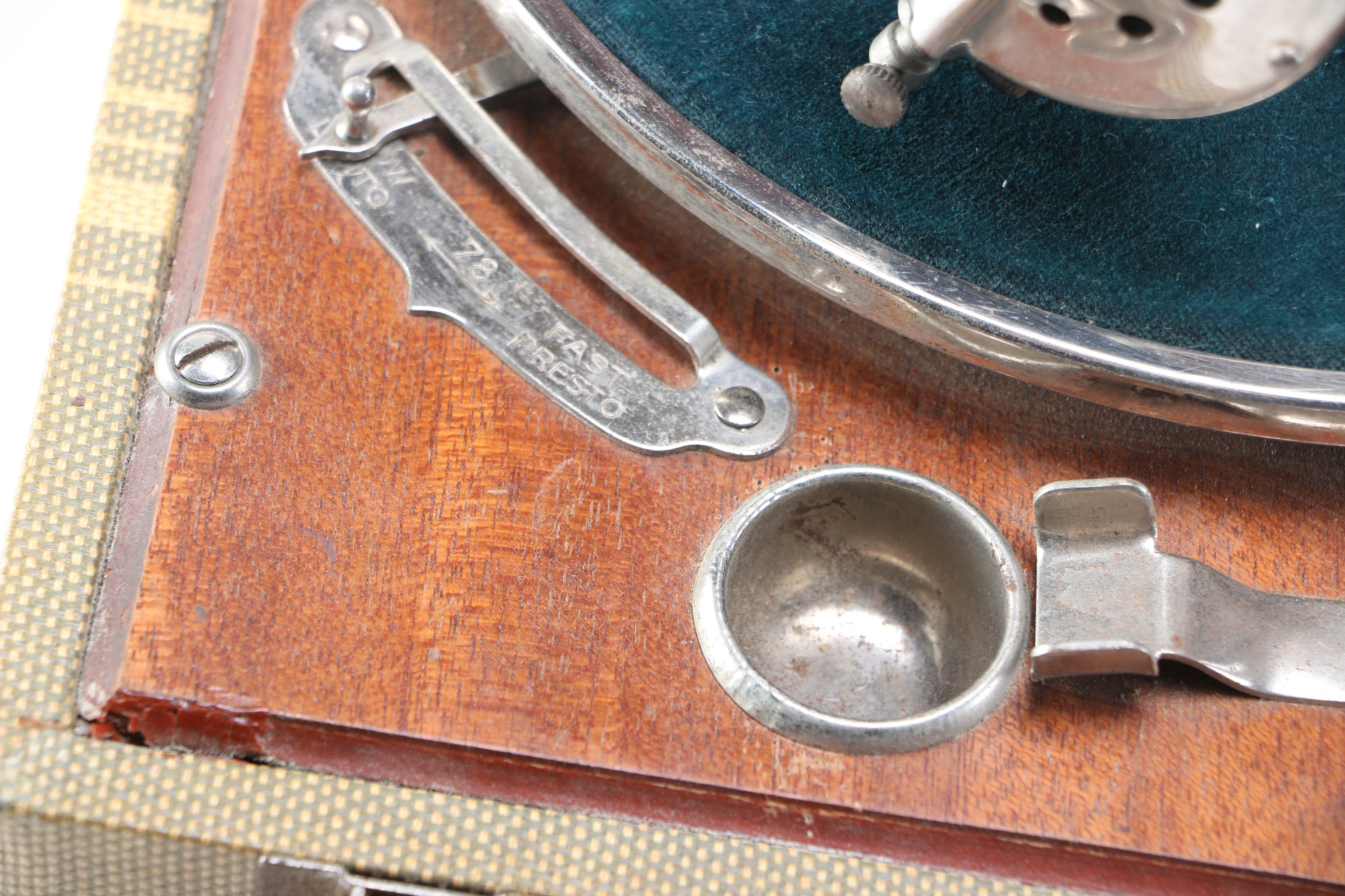 Birch Hand Crank Record Player