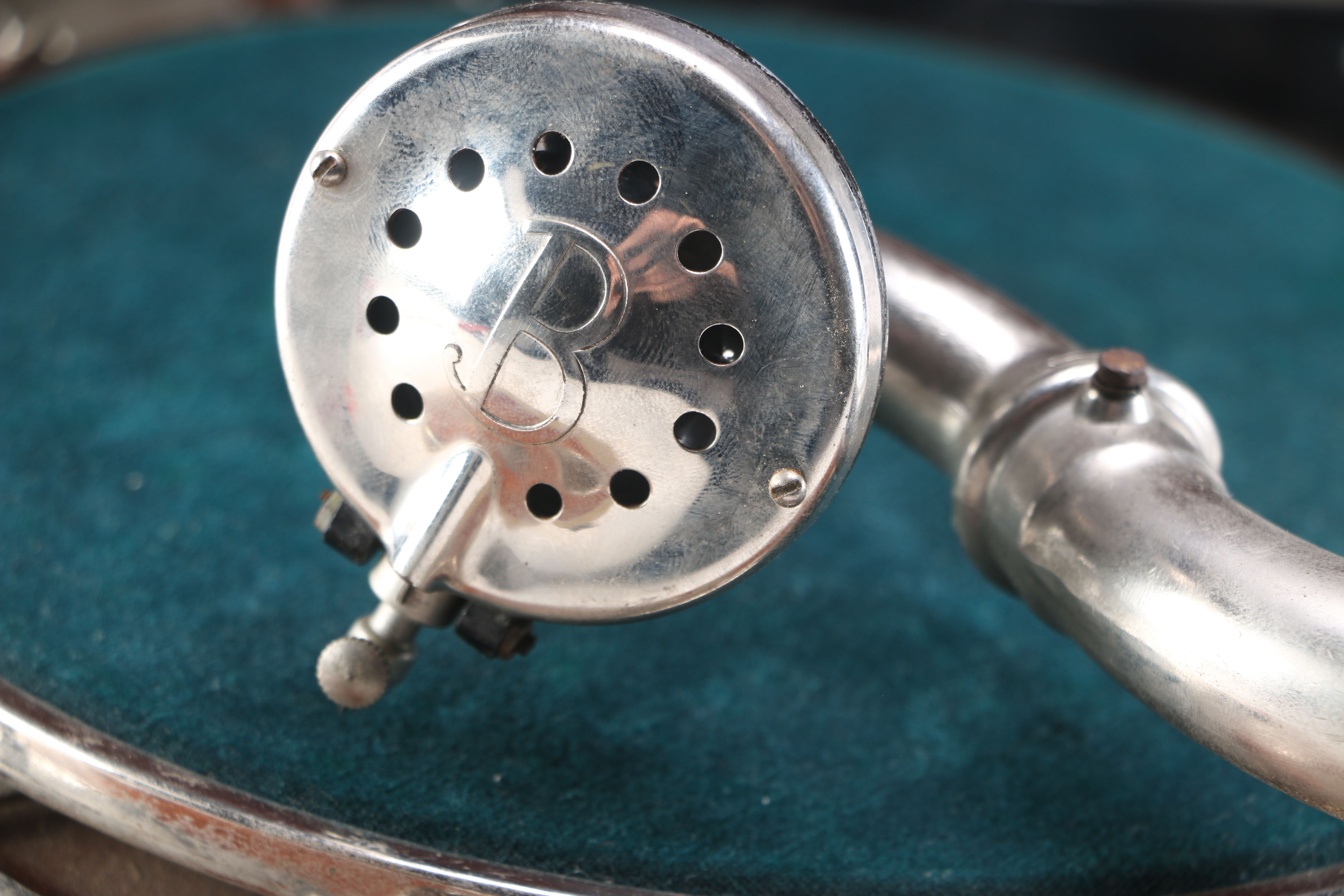 Birch Hand Crank Record Player