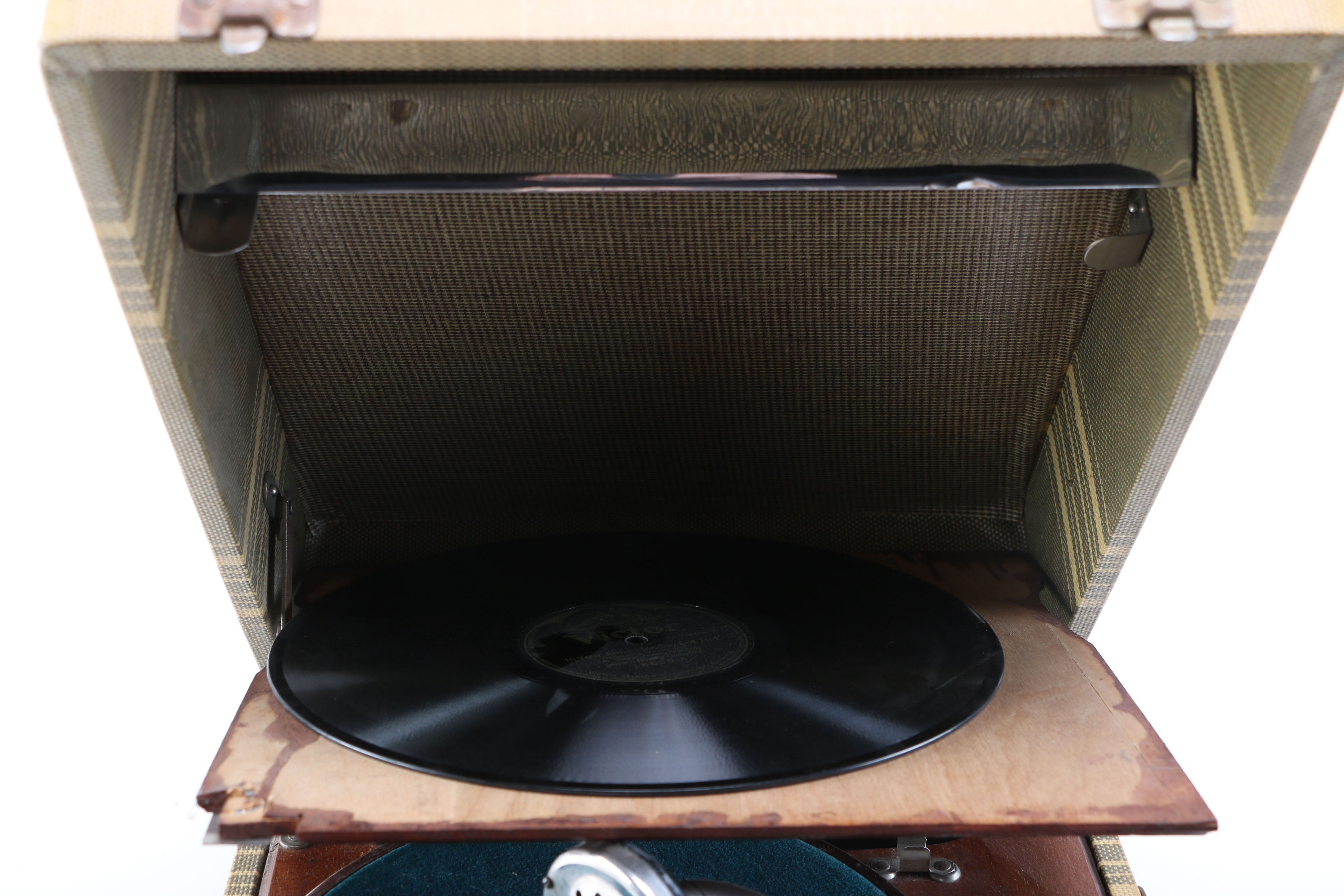 Birch Hand Crank Record Player