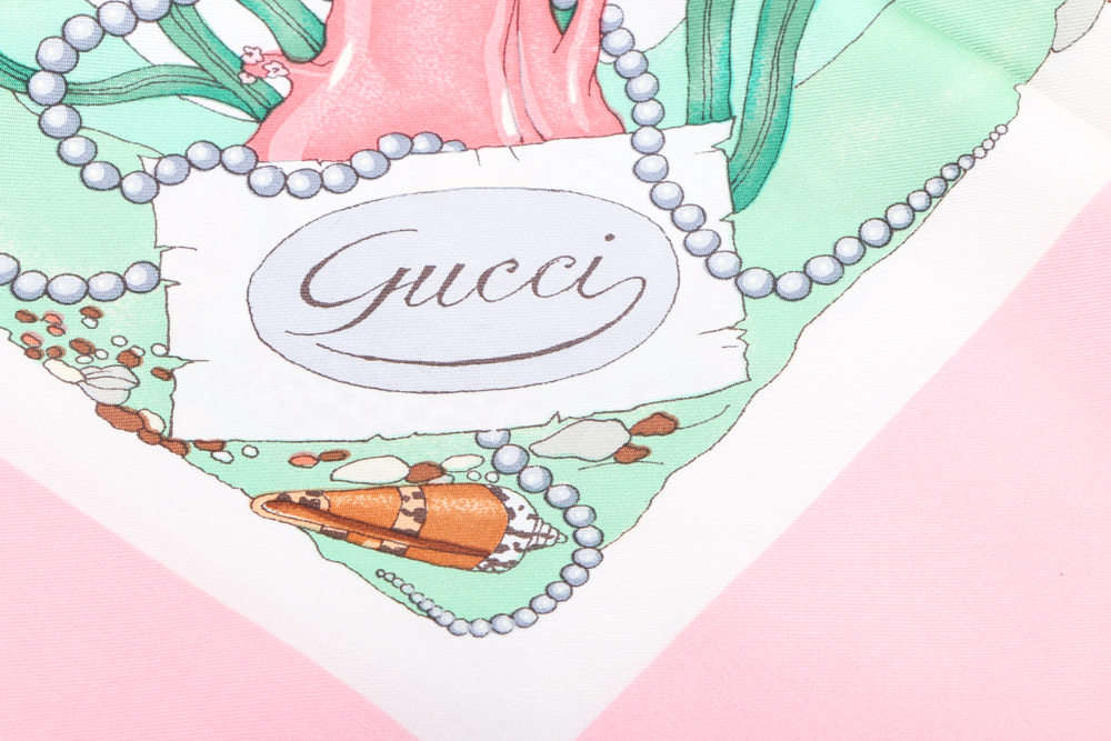 Vintage Gucci Silk Scarf