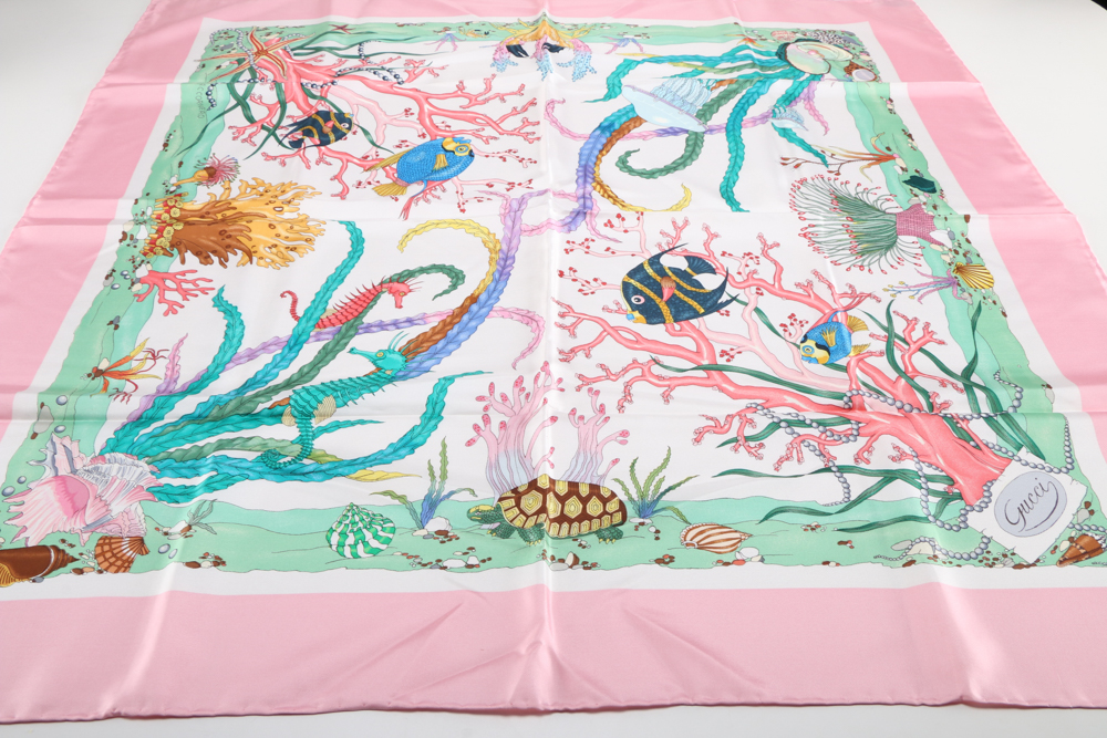 Vintage Gucci Silk Scarf