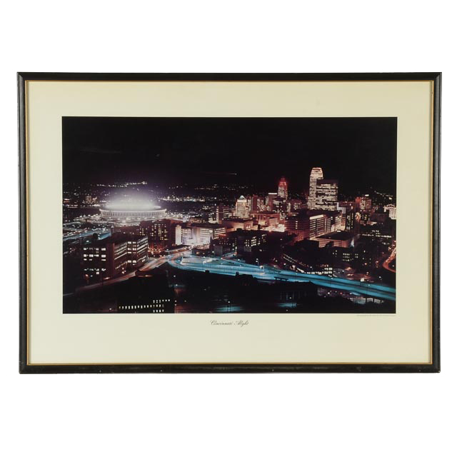 Allan Kain Offset Lithograph "Cincinnati Alight"