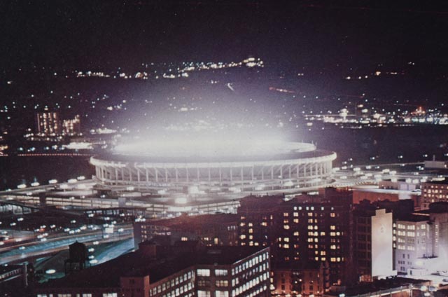 Allan Kain Offset Lithograph "Cincinnati Alight"