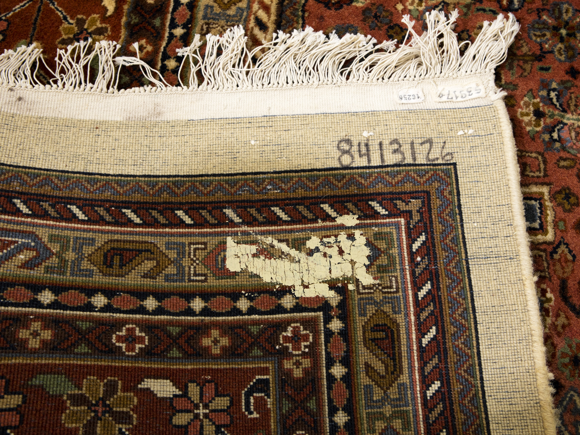 Room-Sized Hand-Knotted Indian Nizam Area Rug