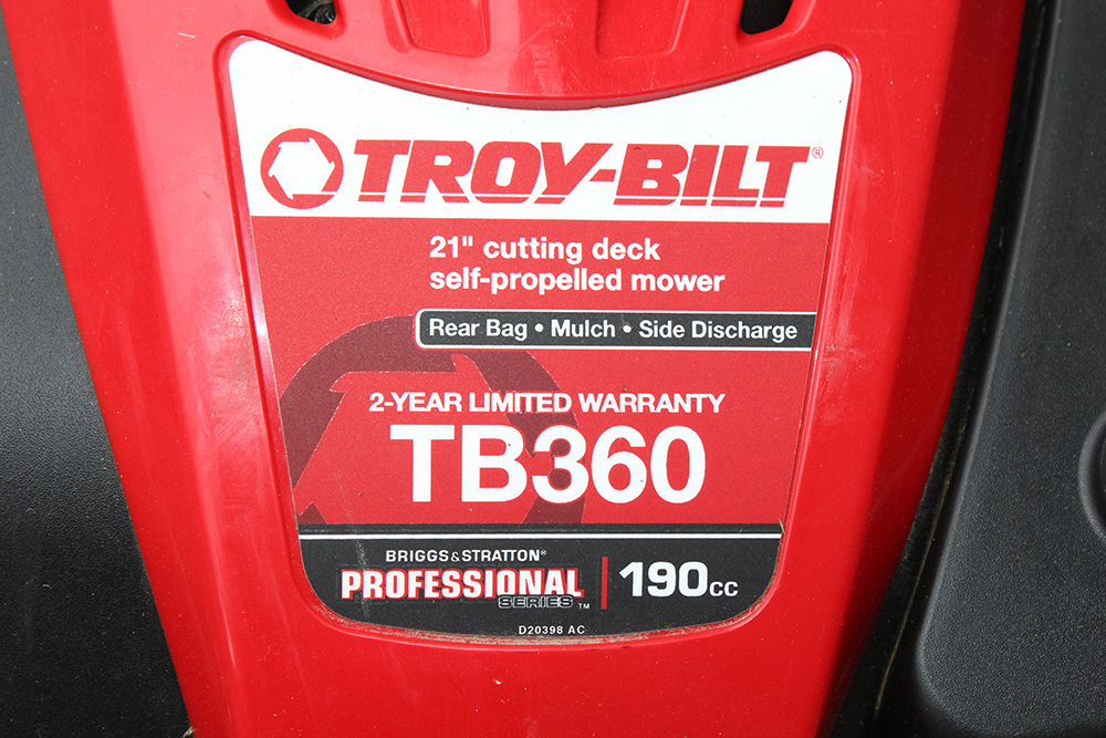 Troy-Bilt In-Step TB360 Briggs & Stratton Professional 190cc Lawn Mower