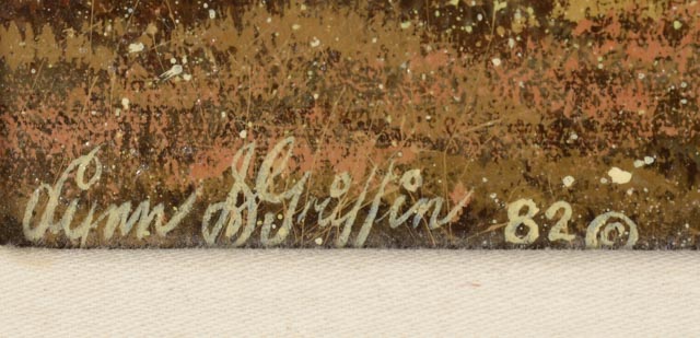 Lynn Griffin Original Oil Painting on Canvas "Meadow Camp"