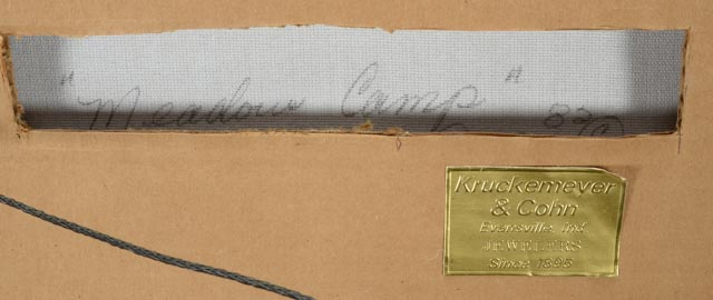 Lynn Griffin Original Oil Painting on Canvas "Meadow Camp"