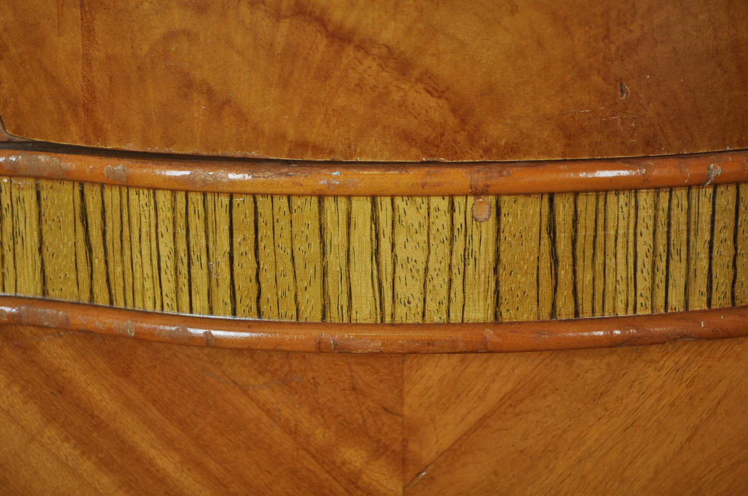 Circa 1930s Art Deco Waterfall Chifferobe with Mirror