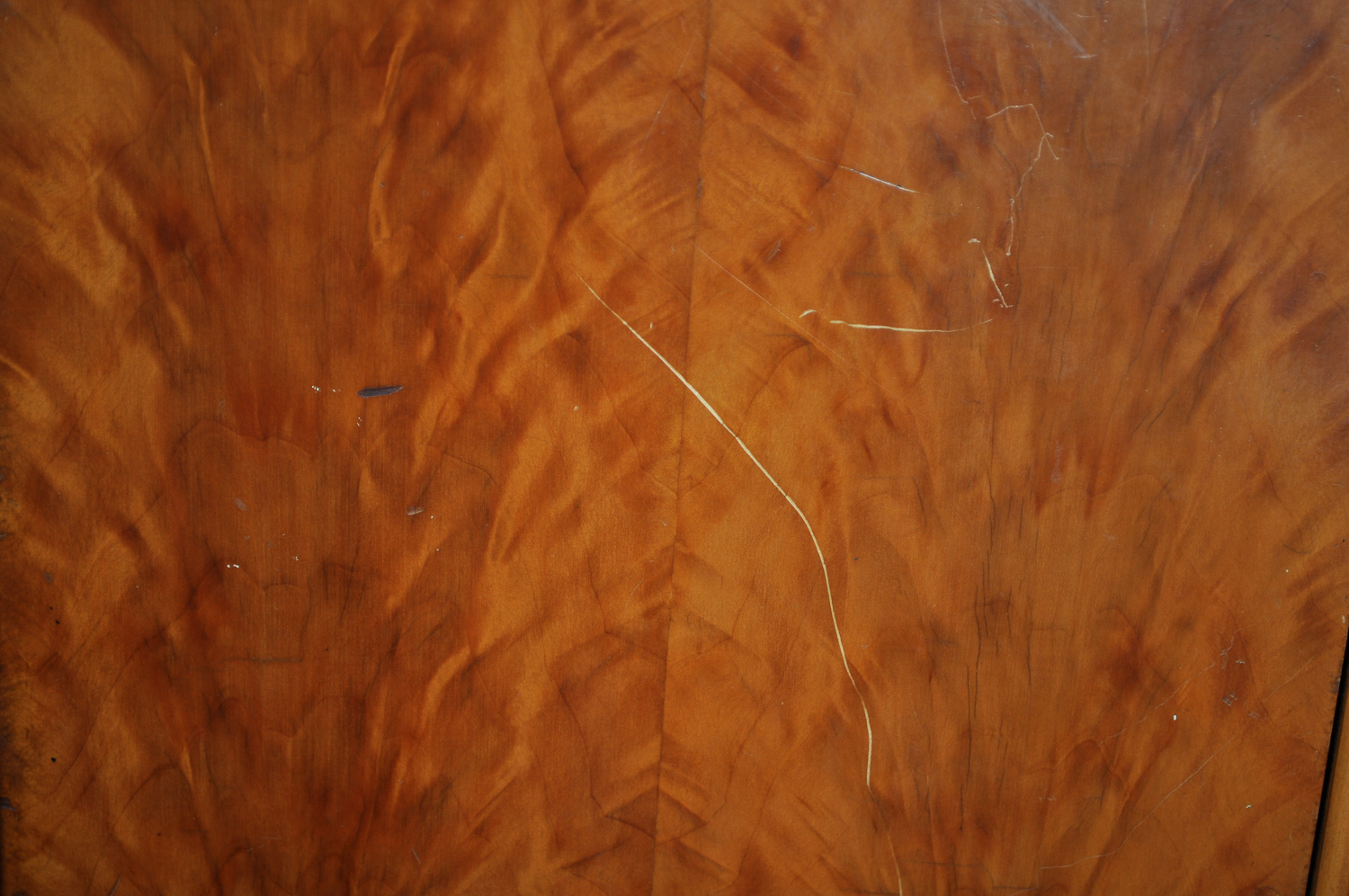 Circa 1930s Art Deco Waterfall Chifferobe with Mirror