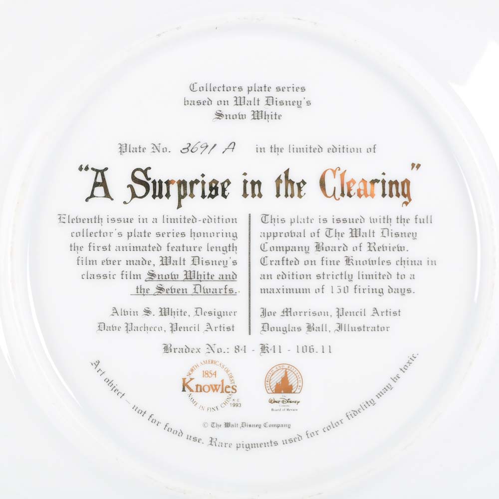 Disney Limited Edition Snow White Plate