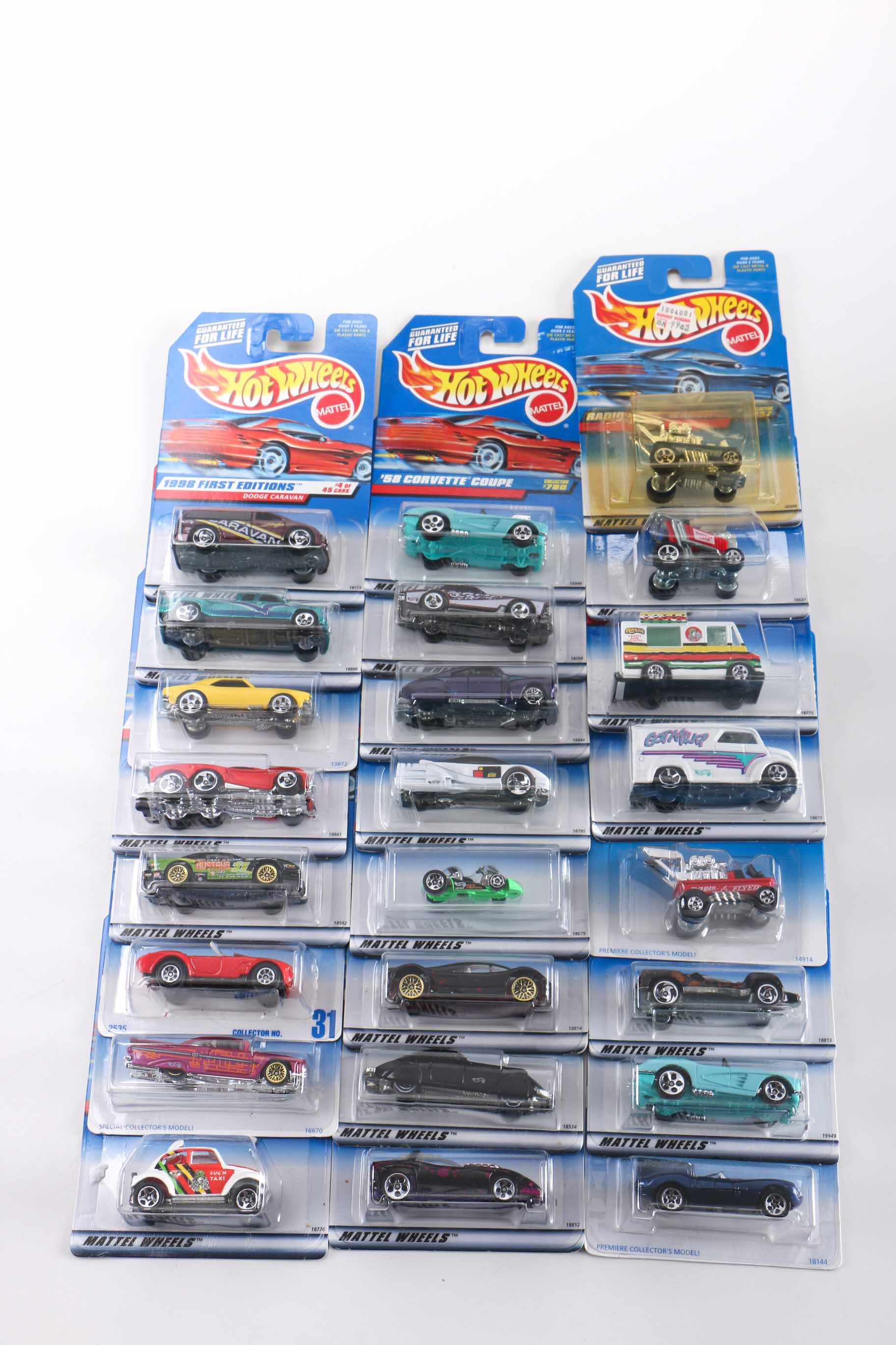 Assortment of 1990s Mattel Hot Wheels
