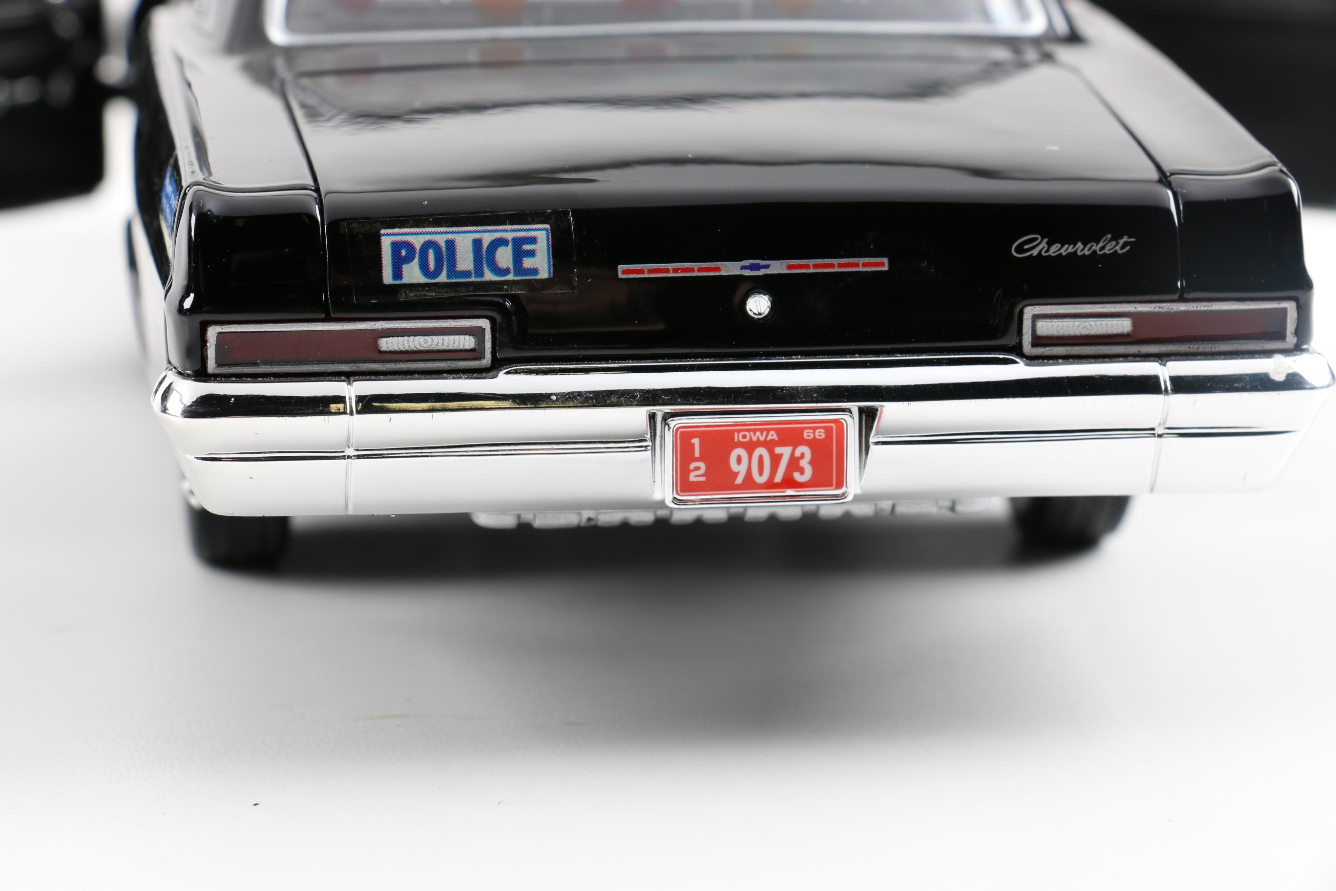 Three 1:18 Scale 1960s Police Cars