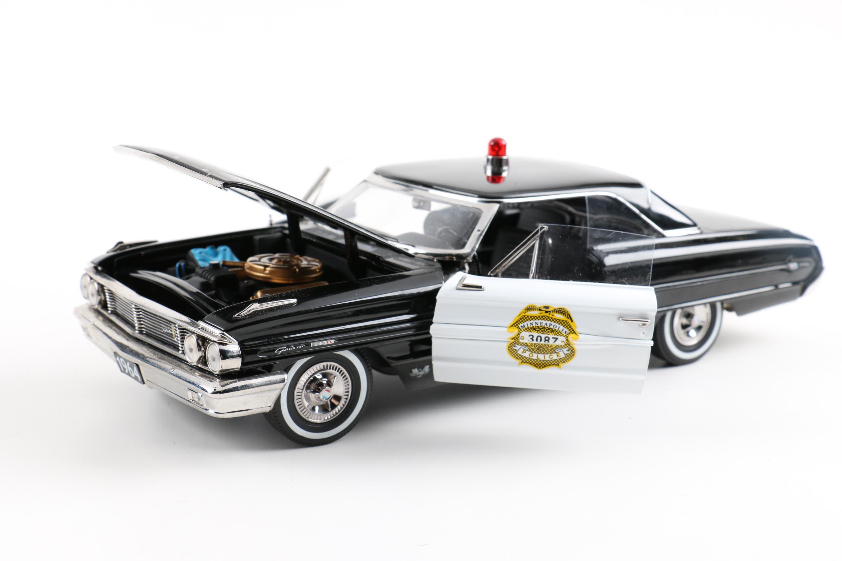 Three 1:18 Scale 1960s Police Cars
