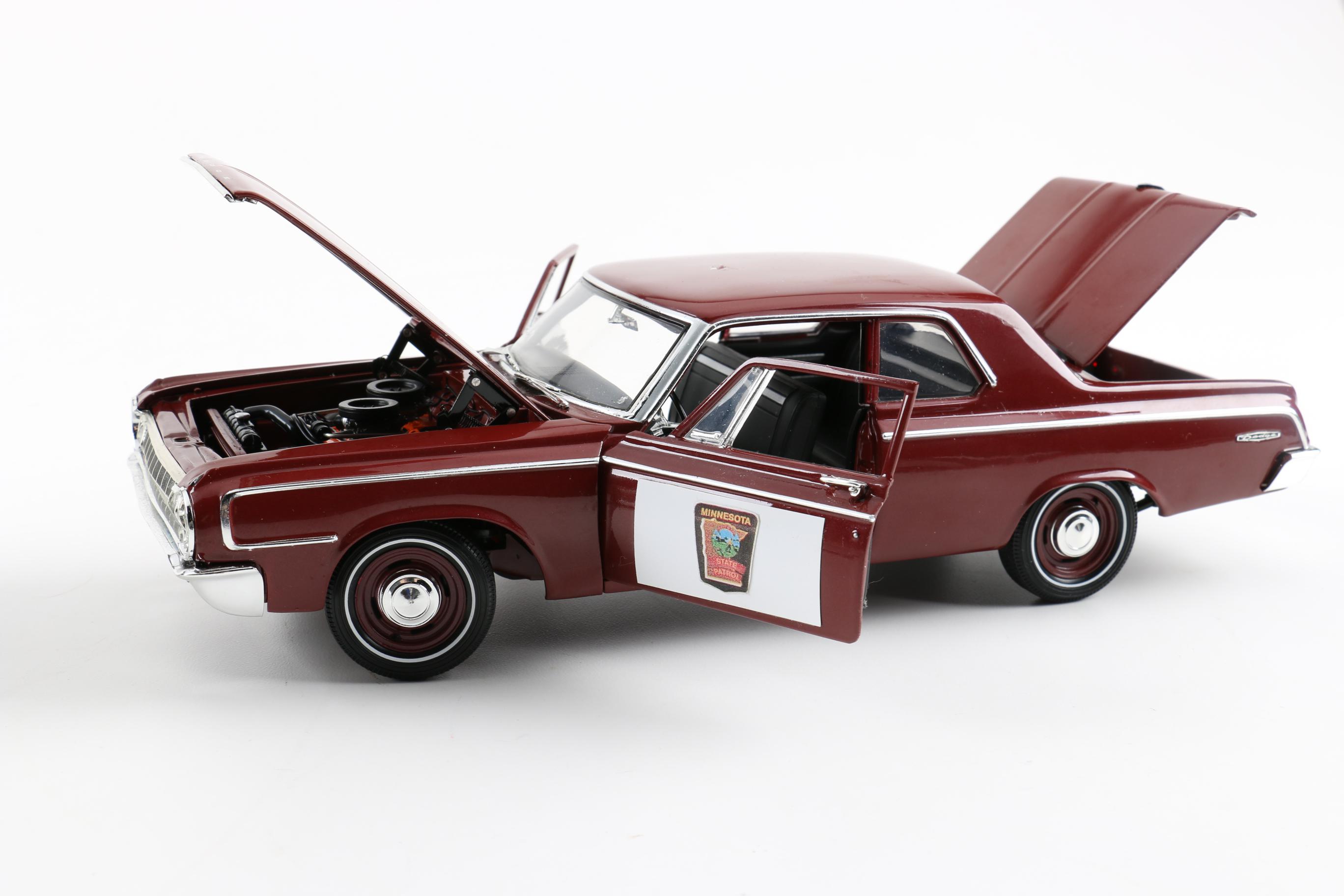Three 1:18 Scale 1960s Police Cars