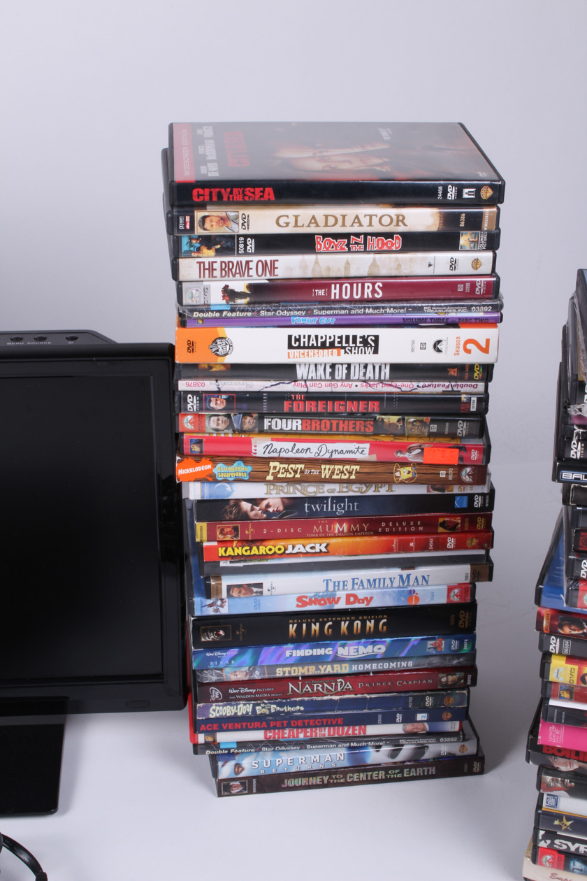 Disney and Over 150 Other DVDs With Element 19" LED HDTV