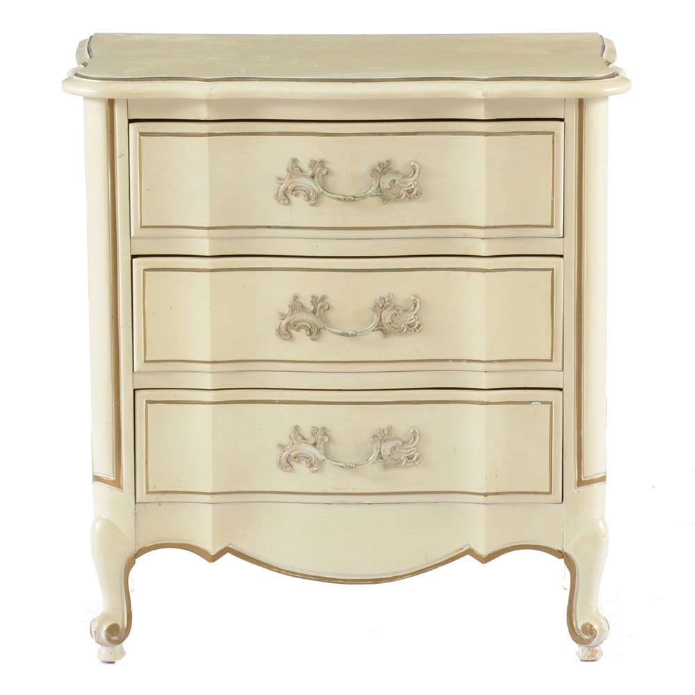 Painted French Provincial Night Stand